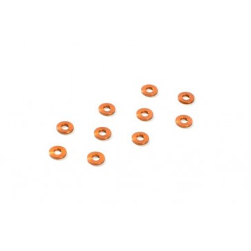 ALU SHIM 3x7x1.0MM - ORANGE (10)