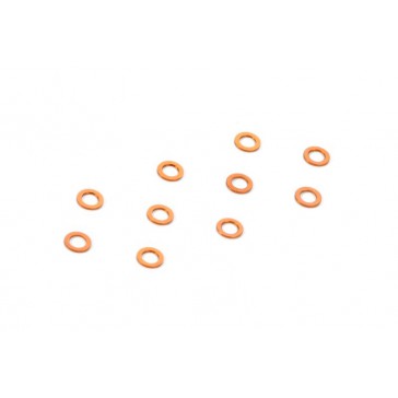 ALU SHIM 3x5x0.5MM - ORANGE (10)