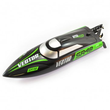 RACENT VECTOR SR48 BRUSHED BOAT RTR- BLACK