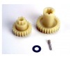 Primary gears: forward (28-T)/ reverse (22-T)/ set screw yok