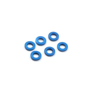 M3 FLAT WASHER BLUE 2.0mm (6)