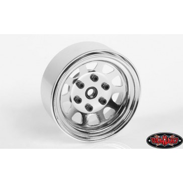 Stamped Steel 1.7 Beadlock Wagon Wheels (Chrome)