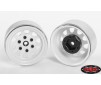 Stamped Steel 1.7 Beadlock Wagon Wheels (White)