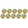 DISC.. 4mm Aluminum Lock Nuts (10 Pcs) - Gold