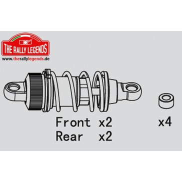 DISC.. Shock Set (Plastic) for Touring car (Short) (4)