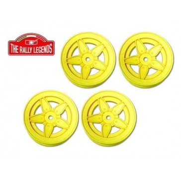 Lancia Stratos Rims Set 5 spokes yellow (4)