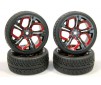 TMR TIRE 1:10 26mm + WHEEL SET (4) - 12MM HEX