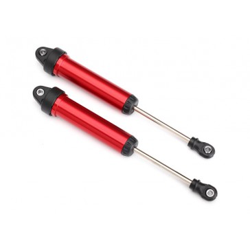 Shocks, GTR, 134mm, aluminum (red-anodized) (fully assembled w/o spri