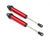 Shocks, GTR, 134mm, aluminum (red-anodized) (fully assembled w/o spri