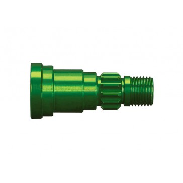 Stub axle, aluminum (green-anodized) (1) (use only with n°775