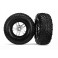 Tires & wheels, glued on SCT Satin hrome wheels TSM S1 compo