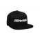 DISC.. Snap Hat Flat Bill Black