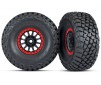 Tires and wheels, assembled, glued (Method Racing wheels, black with