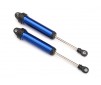 Shocks, GTR, 134mm, aluminum (blue-anodized) (fully assembled w/o spr