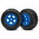 Tires and wheels, ass, glued (SCT blue wheels, SCT off-road