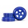 Wheels, SCT blue, beadlock stye, dual profile (1.8' inner, 1