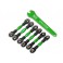 Turnbuckles, aluminum (green-anodized), camber links, 32mm (front) (2