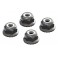 AR708008 Flanged Nyloc Locknut 4mm Silver (4)