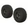 DISC.. AR550043 Fortress SC Tire Set Glued Blk Chrm (2)