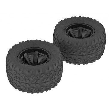 AR550014 Copperhead MT Tire/Wheel Glued Black (2)