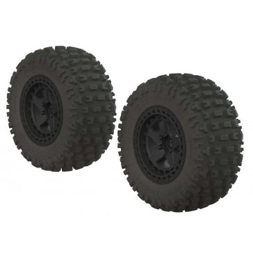 AR550042 Fortress SC Tire Set Glued Black (2)