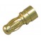 DISC.. Fiche mâle or 2mm, 3 pcs. (pour 1-01004)
