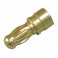 DISC.. Gold connector 2mm 3 pcs. (male) for 1-01004