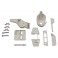 Plastic parts for fuselage +elev. FUNRAY