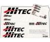 sticker set HiTEC-Logo black/white/red 100x35cm