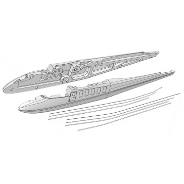 Fuselage + Gaines de commande TwinStar II