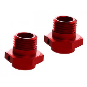 AR310484 Wheel Hex Alumn 17mm/16.5mm Red (2)