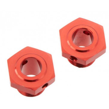 AR310447 Wheel Hex Aluminum 17mm/13.6mm  Red (2)