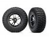Tires & wheels, assembled, glued (SCT Split-Spoke black chrome beadlo