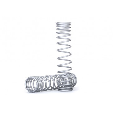 Spring, shock, rear (silver) (GTR) (progressive, 1.042 rate) (2)