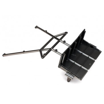 Tube chassis, center section, rear (satin black chrome-plated)
