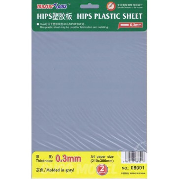 0.3mm HIPS plastic sheet A4