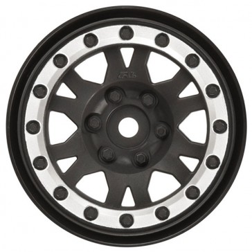 IMPULSE 1.9" BLK/SIL PLASTIC INTERNAL BEADLOC WHEEL