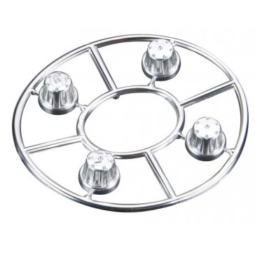 DISC.. AX8080 Hub Cover Set Satin Chrome (4)