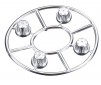 DISC.. AX8080 Hub Cover Set Satin Chrome (4)