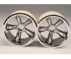 TRX Pro-Star chrome wheels (2) (front) (for 2.2 tires)