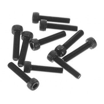 AX31398 M2.6x12mm Cap Head Screw Black (10)