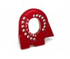 Motor mount plate, TRX-4, 6061-T6 alumininum (red-anodized)