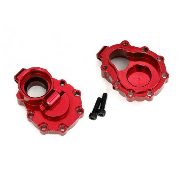 Portal housings, inner (rear), 6061-T6 aluminum (red-anodized) (2)/ 2