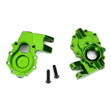 Portal housings, inner (front), 6061-T6 aluminum (green-anodized) (2)