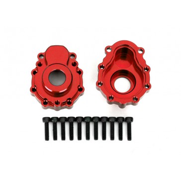 Portal housings, outer, 6061-T6 aluminum (red-anodized) (2)/ 2.5x10 C