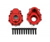 Portal housings, outer, 6061-T6 aluminum (red-anodized) (2)/ 2.5x10 C