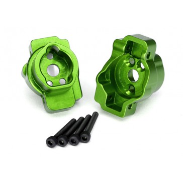 Portal drive axle mount, rear, 6061-T6 aluminum (green-anodized) (lef