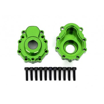 Portal housings, outer, 6061-T6 aluminum (green-anodized) (2)/ 2.5x10