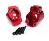 Portal drive axle mount, rear, 6061-T6 aluminum (red-anodized) (left