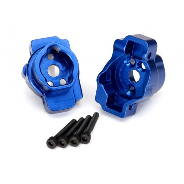 Portal drive axle mount, rear, 6061-T6 aluminum (blue-anodized) (left